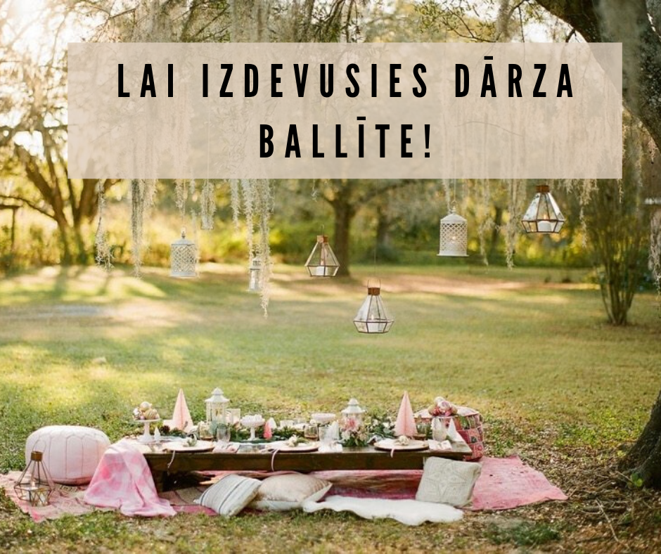 8 dekoru idejas ballītei pie dabas! 