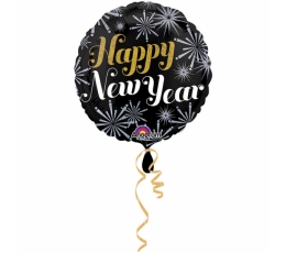 Folija balons "Happy New Year" (45 cm)