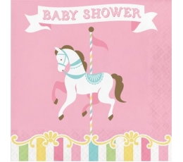 Salvetes "Karuseļi- Baby Shower" (16 gab)