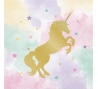Салфетки "Золотистый единорог" (16 шт)