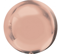 Folija balons-orbz, rozā zelts (38 cm)