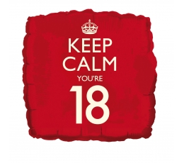 Folija balons "Keep calm 18"