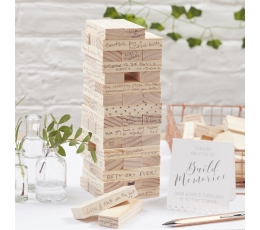 Spēle, viesu grāmata "Jenga" (72 detaļas)