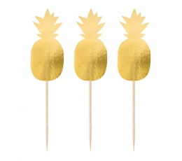 Irbulīši dekorācijas "Zelta ananasi" (20 gab)