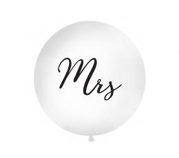 Gigant balons "Mrs", balts (1 m)