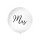 Гигантский воздушный шар "Mrs", белый (1 м)
