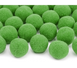 Plīša bumbiņas, salātkrāsas (2 cm/ 20 gab)