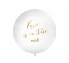 Gigantbalons "Love is in the air", balts (1 m)