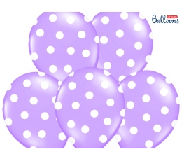 Balons, lillā -punktains (30 cm)