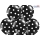 Balons, melns ar punktiem (30 cm)