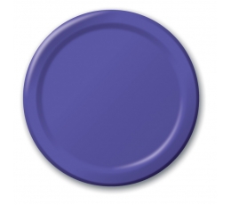 Šķīvīši, violeti (8 gab/22 cm)