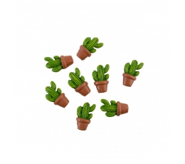  3D-dekoratsioonid/kleebised "Kaktused" (8 tk / 3 cm)