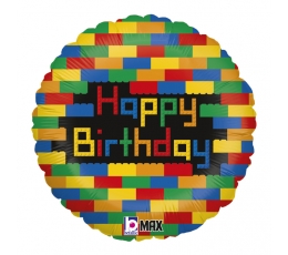 Fooliumist õhupall "Lego klotsid" (46 cm)