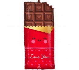 Fooliumist õhupall "Armastuse šokolaad" (33x71cm)