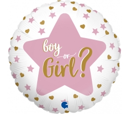 Fooliumist õhupall'"Boy or Girl?" (46 cm)