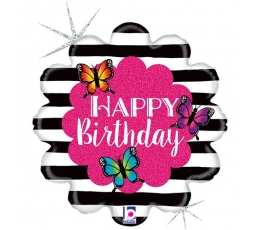 Fooliumist õhupall "Butterfly B-day" (46 cm)