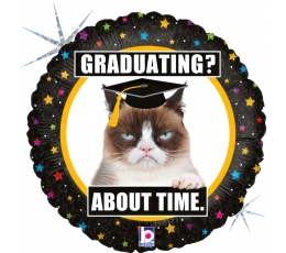 Fooliumist õhupall "Graduating? About time" (46 cm)