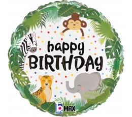 Fooliumist õhupall "Jungle Birthday" (46 cm)