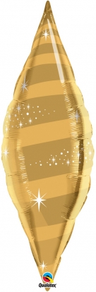 Fooliumist õhupall "Kuldne leht" (30x106 cm)