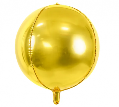 Fooliumist õhupall "Orbz" kuldne (40 cm)