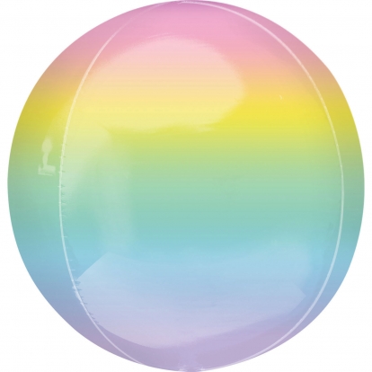  Fooliumist õhupall-orbz, pastelne ombre (38 cm)