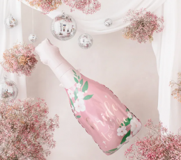 Fooliumist õhupall "Roosa šampus-Bride to be" (49x108 cm) 1