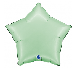 Fooliumist õhupall "Täht", mint värvi, matt (45 cm)