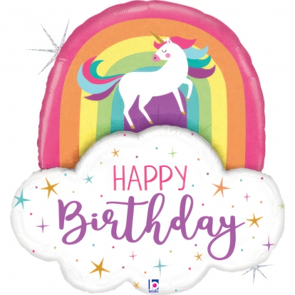 Fooliumist õhupall "Unicorn birthday" (66 cm)