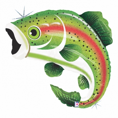 Fooliumist õhupall "Vikerforell" (74 cm)