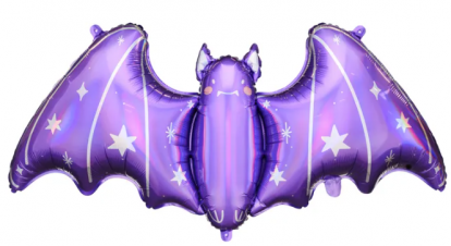 Fooliumist õhupall "Violetne nahkhiir" (119x51 cm)