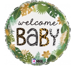 Fooliumist õhupall "Welcome Baby jungle" (43 cm)