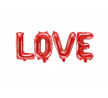 Fooliumist õhupallide komplekt "Love", punane (140x35 cm)