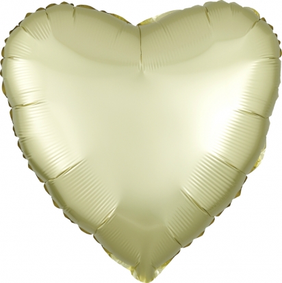  Fooliumõhupall "Kollakas süda", matt (43 cm)