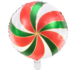 Fooliumõhupall „Punane/roheline komm“ (35 cm)