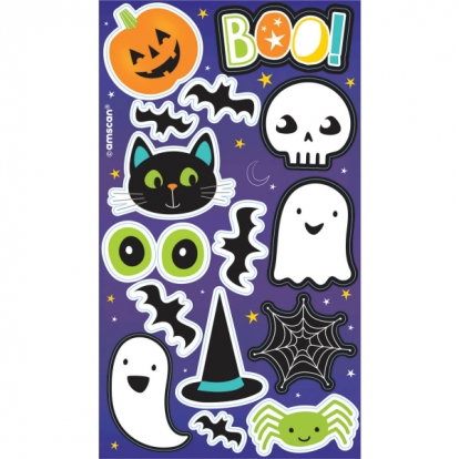 Halloweeni kleebised (4 lehte)