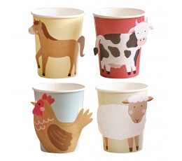 Kaunistustega topsid "Taluloomad" (8 tk./266 ml)