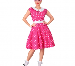 Kostüüm "The 50s Rock'N'Roll Pink Fashion" (M)