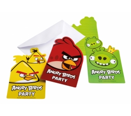 Kutsed "Angry Birds" (6 tk.)