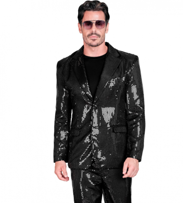 Läikiv jakk, must (XL)
