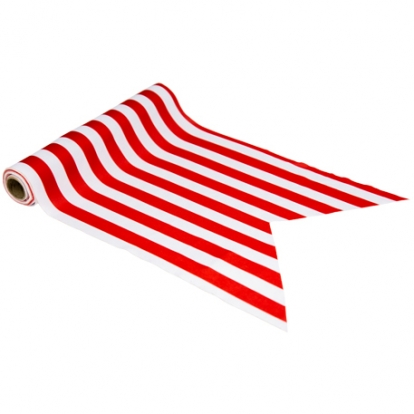 Lauajooks punase-valge triibuline (28 cm x 5 m)