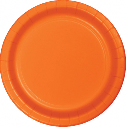 Taldrikud, oranžid (8 tk./22,2 cm)