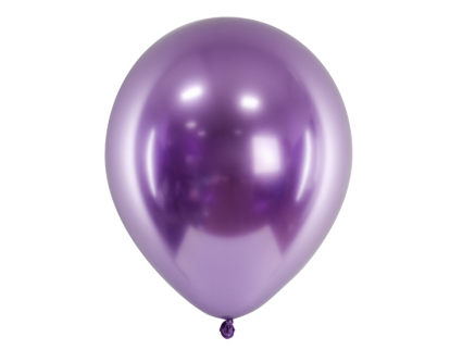 Kroomitud õhupall, lilla (30 cm/Party Deco)