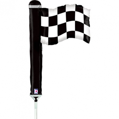 Mini fooliumist õhupall "Võidusõidu lipp" (35 cm)