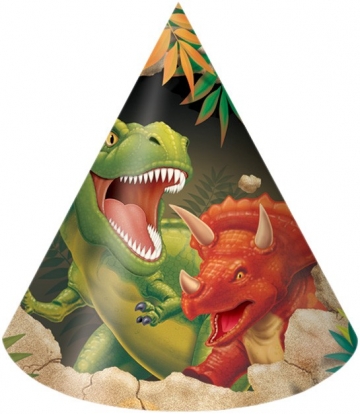 Mütsid "Dinosaurus Dino" (8 tk.)