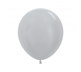 Õhupall, pärlmutter  hõbedane (45 cm)