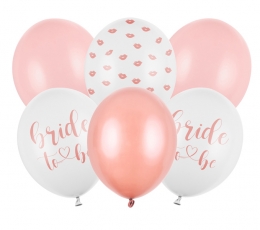 Õhupallide komplekt "Bride to be" (6 tk./30 cm)