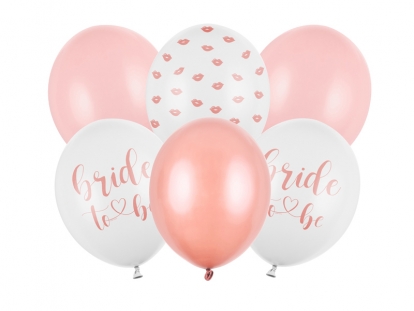 Õhupallide komplekt "Bride to be" (6 tk./30 cm)