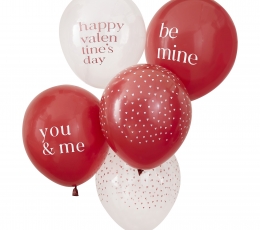  Õhupallide komplekt "You & Me" (5 tk./30 cm)