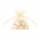 Organza riidest kotike, kreemjas (7,5x10 cm)