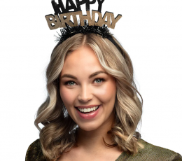 Peavõru "Happy Birthday", must-kuldne 2